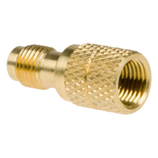 Переходник адаптер AD-87 (1/4SAE ВР - 5/16SAE НР) с депрессором и золотником